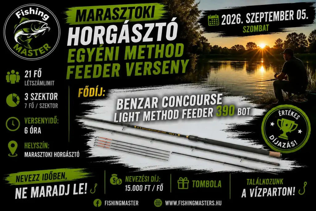 Marasztoki Horgásztó, Egyéni Method Feeder Verseny
